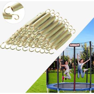 Arebos® fjedersæt til trampolin - længde 165 mm, Ø bredde 22 mm, 24 stk, 26 stk Ø tykkelse 3 mm - rustfrit stål