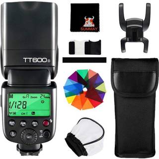 GODOX TT600S 2,4G GN60 blitz til Sony med MI-hotshoe - trådløst X-system, Master/Slave A-E, 22-trins effekt, LCD-panel