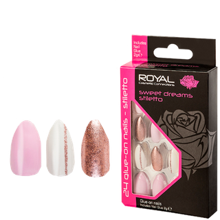 Royal Kunstige Negle Sweet Dreams Stiletto - 24 stk