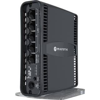 Mikrotik hAP ax2 trådløs router Gigabit Ethernet Dual-band (2,4 GHz / 5 GHz) Sort