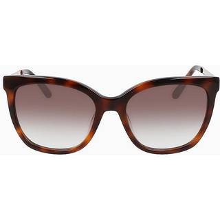 Calvin Klein Kvinde CK21703S 240 Solbriller Acetat Havana Brun Firkantet Skygge