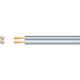 Højtt.kabel 2x1.50mm² hvid, 100m TILBUD NU