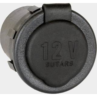Cigarettænderstik Sutars, indbygget, rundt, 12 V, 16 A, med gevind