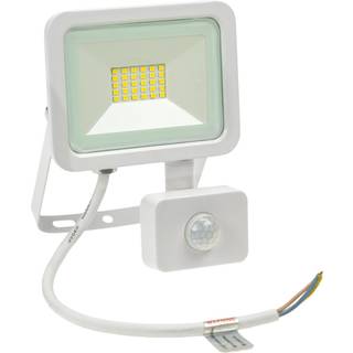 20W LED projektør m. sensor 4000K 1750 Lumen