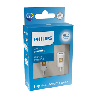 Philips Ultinon PRO6000 SI LED pære W5W 6000K (2 stk.) (R)