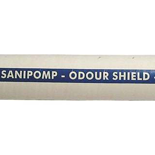 Toiletslange / sanitetsslange Hoses Technology SANIPOMP/EXTRA, diffusionstæt / 100% lugtfri, PVC-slange &amp; dobbelt stålspiral, 51 mm (2"), 2 meter, hvid