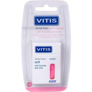 Tandtråd uden PFAS Vitis Dental Floss Soft Waxed Fluor + Mint