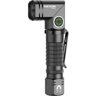Nicron mini-håndlygte B74Pro drejelig 700lm genopl
