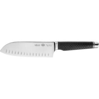 de Buyer FK 2 Santoku 17 cm mit Kullen - CVM-Messerstahl - Griff Carbonfaserpolymer - Silber