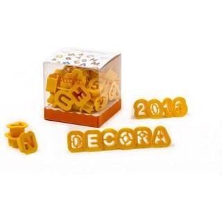 Udstikkersæt Tal og Bogstaver - 36 dele 2cm, Decora