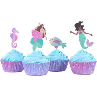 Mermaid Cupcake Sæt - 24 sæt, PME