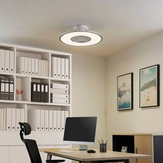 Lindby LED-loftventilator Romea, rund, DC, støjsvag, 60 cm