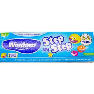 Børnetandpasta Wisdom Step by Step 0-3 år 75 ml.