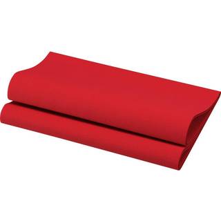 12 stk Rød Dunisoft® Bio middagsservietter