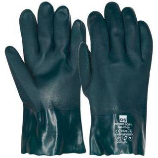 Petro Soft handske Grøn heldyppet pvc-handske med ru overflade og let for. Str. 9