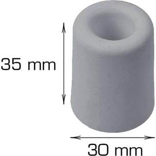 Dørstopper, gummi, 35 mm.