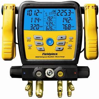 4-vejs, trådløs manometer-/vakuummeter