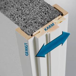 Swedoor flex+karm karmsæt med tætningsliste og bundstykke, 92-127 mm, hvid - 78,6 x 198,9 cm (8x20)