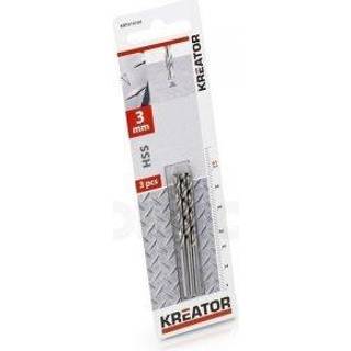 HSS metalbor 3,0 mm - 3 stk.