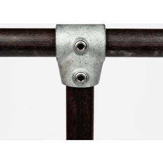 Clarrods Clamps CL201 kort justerbart T-stykke, 4-10°, Ø33,7 mm