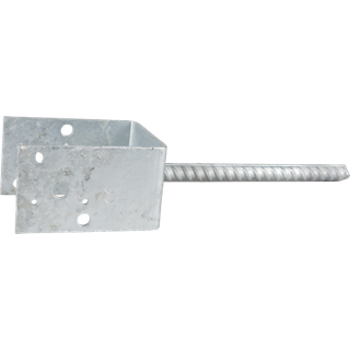 ESSVE 951626 Stolpesko 4 mm, type U, galvaniseret 100 x 70 x 112,5/200 mm