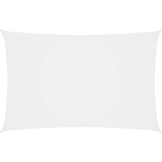 solsejl 3x6 m rektangulær oxfordstof hvid