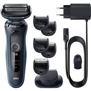 Braun Series 5 51-B1500s Elektrisk barbermaskine + Erstatningshoveder Blue stk. - 1 stk.