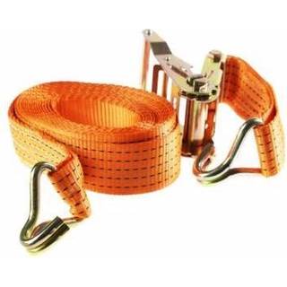 STACO Lastestrop 2000 kg - 38mm x 6m Orange med skralde & J-krog - lastekapacitet 1000kg