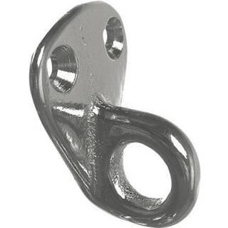 Fenderkrog, 33 x 29 x 21 mm, med øje, rustfrit stål