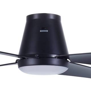 Beacon LED-loftventilator Aria CTC, sort, 122 cm, støjsvag