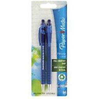 Paper Mate Flexgrip Ultra Retractable Ballpoint Pens | Medium spids (1,0 mm) | Blå | 2 styk