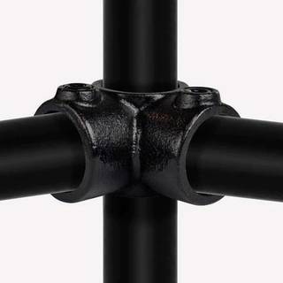 Clarrods Clamps CL116 3-vejs hjørne 90°, sort, Ø26,9 mm