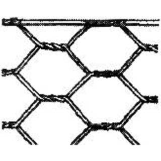 Sekskantet trådfletning, galvaniseret 600x25x0,7 mm, 10 m