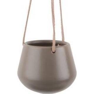 Present Time urtepotte med ophæng small warm grey