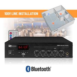 PDM45 100V Mixer-forstærker med BT og medieafspiller 45W TILBUD NU