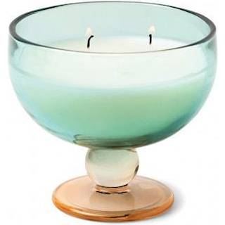 Paddywax Candle Glass Goblet Teal/orang - Duftlys
