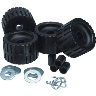 C.E. Smith Ribbed Roller Replacement Kit - 4 Pack - Sort