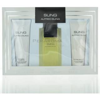 Alfred Sung Sung til kvinder 3-delt gavepakke: EDT-spray (34 oz), Essential Body Lotion (25 oz), Refreshing Shower Gel (25 oz)