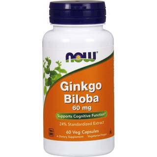 Ginkgo Biloba, 60 mg - 60 vegetabilske kapsler