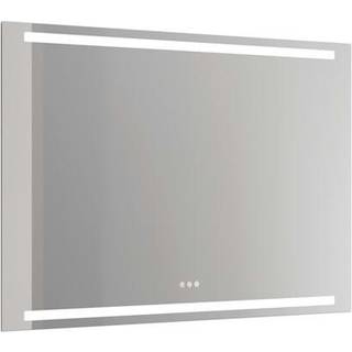 Dansani Level Spejl med vandret lys i top og bund, 80 x 120 cm
