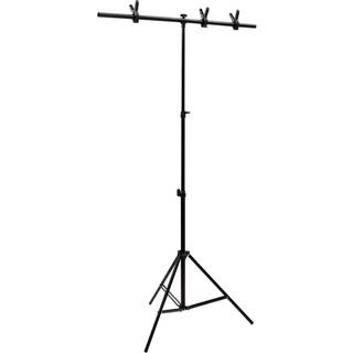 T-formet baggrundsstativ 91x60x(70-200) cm sort