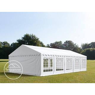6x10m, Partytelt, PVC-teltdug, hvid - (6047)