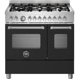 MAS96L2ENET Master gaskomfur med dobbeltovn, 90 cm, matsort
