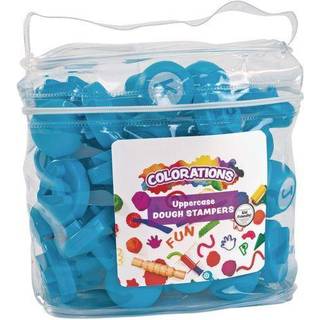 Farve Alphabet Dough Stampers Set store bogstaver - Sæt med 26 bogstaver Fun ABC Learning Tool til småbørn Ideel til klasselokale og hjemmeindlær