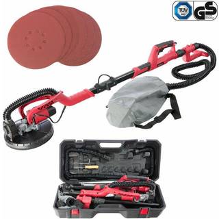Arebos® langhalssliber 750W - rundt slibehoved Ø225mm, inkl. opsamlingspose & kuffert , girafsliber
