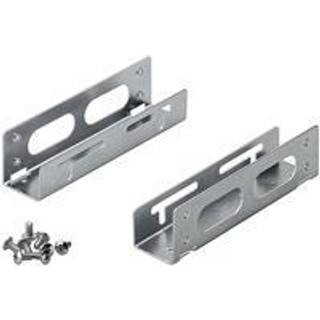 3,5'' hard disk installationsramme til 5,25'', grå-sølv,