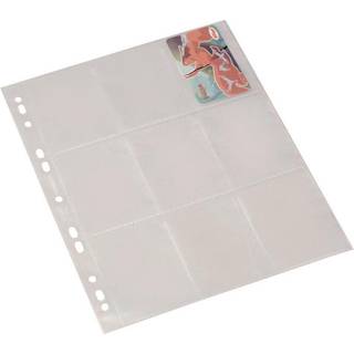 Samlekortslomme A4 0,08mm 9 kort trans. (10)