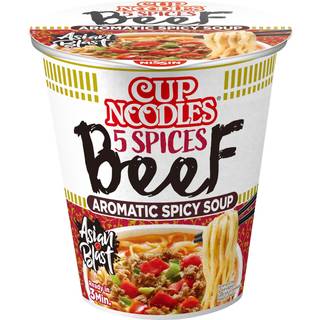 Nissin Cup Noodles 5 Spices Beef, 64 g