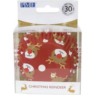 Christmas Reindeer Muffinsforme, Metalfolie - 30 stk, PME