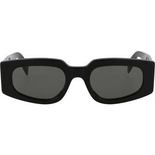 Retrosuperfuture Unisex TG1 Tetra Black Solbriller Acetat Sort Grå Rund Normal